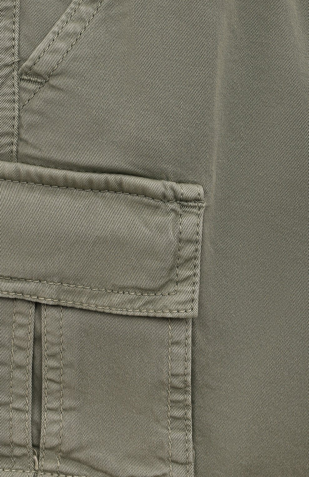 Хлопковые шорты IL GUFO зеленого цвета по цене 13450 руб., арт. P23PB174C6034/5, фото 3 Хлопковые шорты IL GUFO, арт. P23PB174C6034/5, фото 3