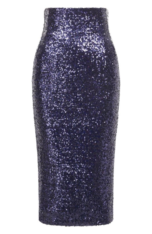 Юбка с отделкой пайетками Kiton D58213K0517G02 Синий D58213K0517G02