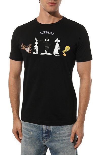 Хлопковая футболка ICEBERG, арт. 19E I1P0/F01B/6301, фото 3