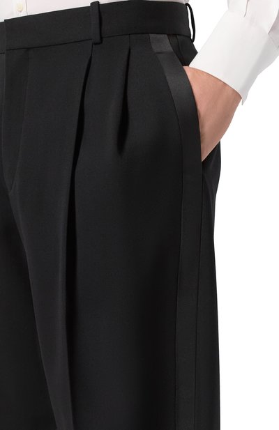 Шерстяные брюки SAINT LAURENT, арт. 805914/Y7E63, фото 5