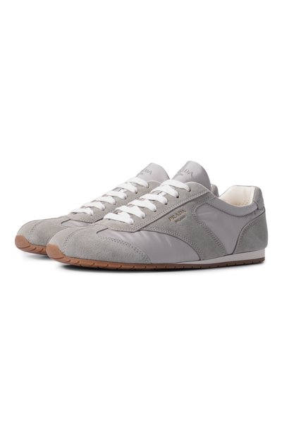 Мужские комбинированные кеды PRADA, арт. 2EE465F/G000D7R
