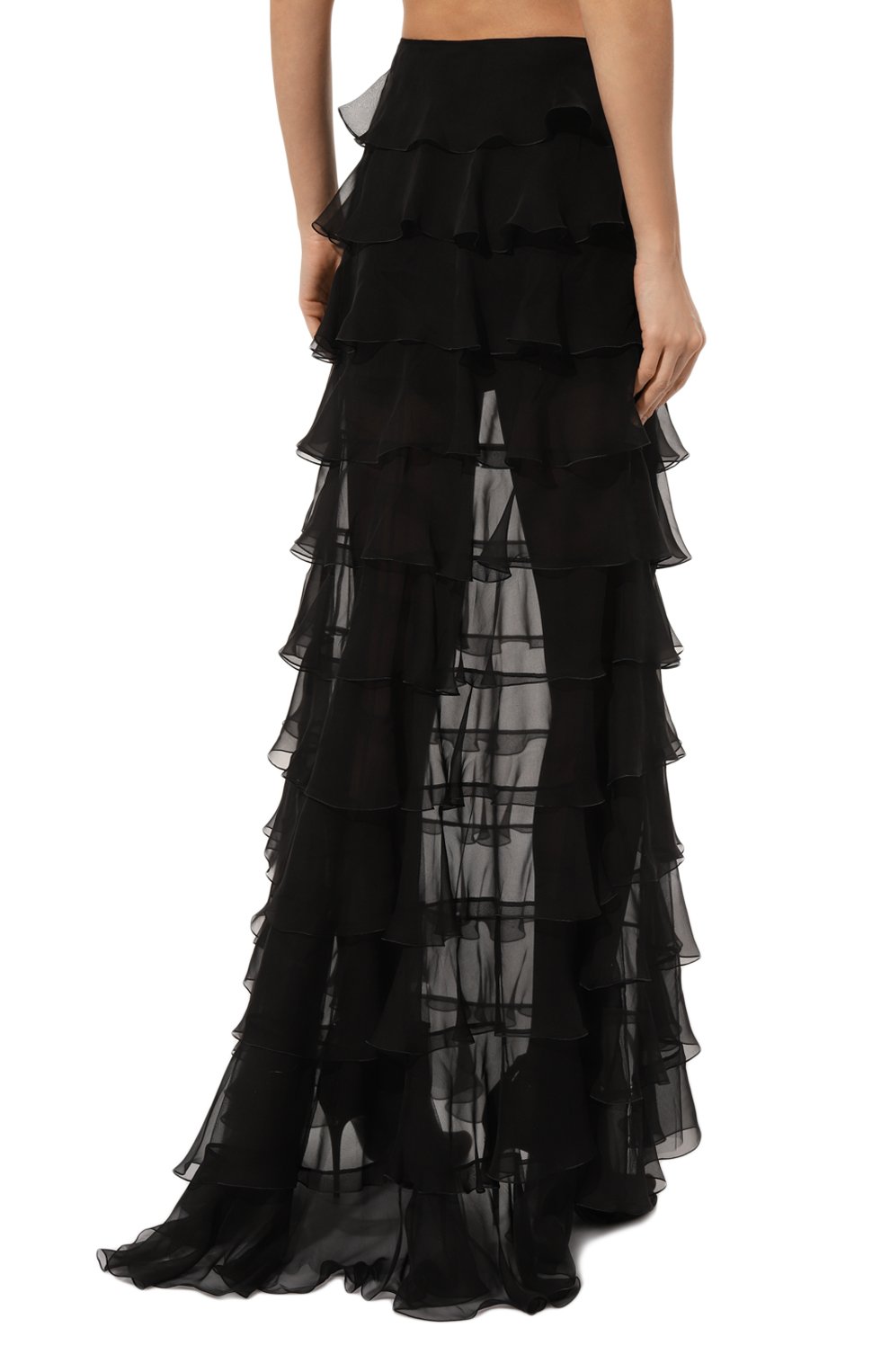 Шелковая юбка VALENTINO, арт. 5B0RAC552UP, фото 4