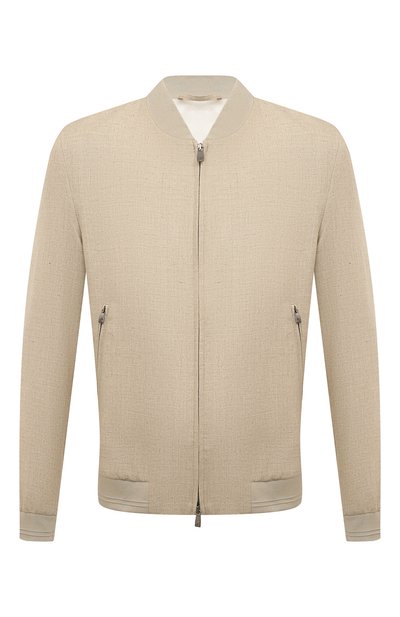 Мужской бомбер из шелка и шерсти CORNELIANI, арт. 93L588-9318264