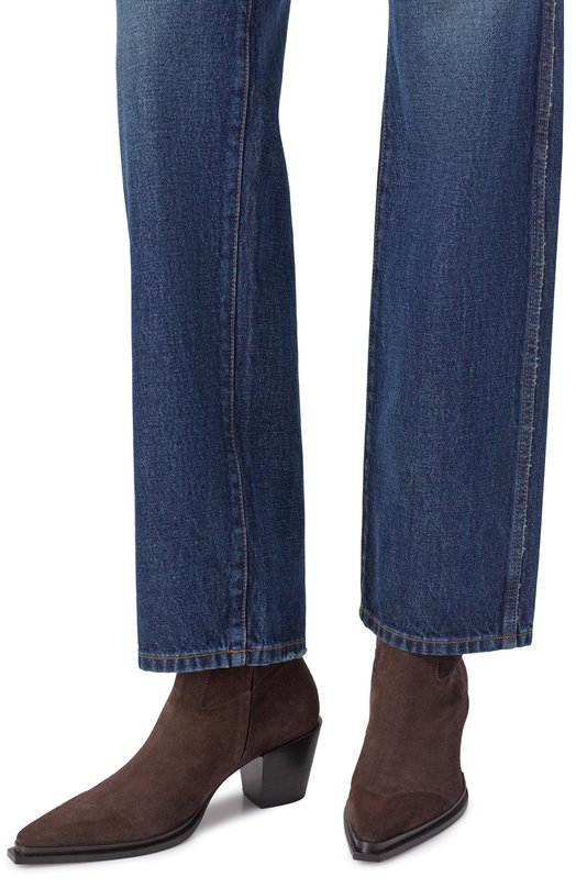 Замшевые ботильоны Cece 60 Jimmy Choo CECEAB60SVV Коричневый  CECEAB60SVV Фото 2