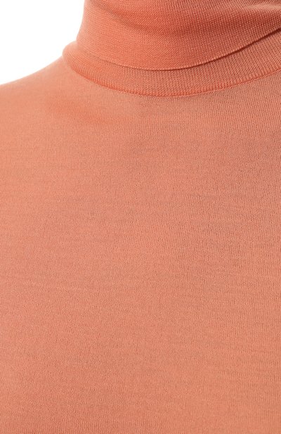 Шерстяная водолазка JIL SANDER кораллового цвета по цене 99500 руб., арт. JSCU753301-WUY20008, фото 5 Шерстяная водолазка JIL SANDER, арт. JSCU753301-WUY20008, фото 5