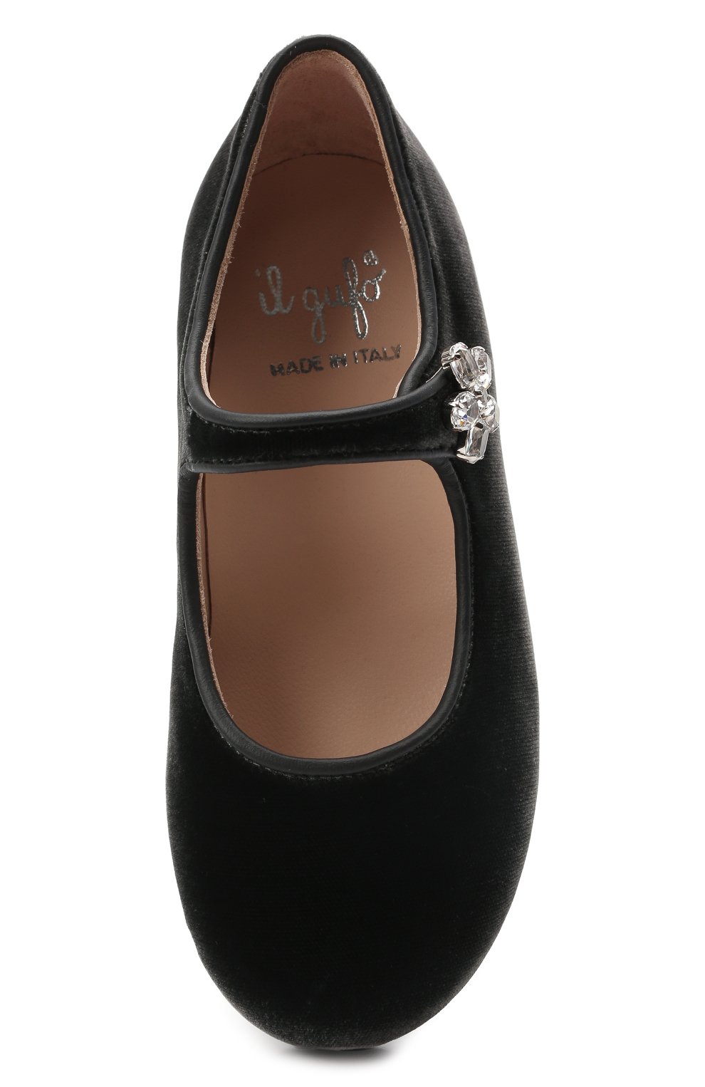 Балетки IL GUFO темно-серого цвета по цене 21600 руб., арт. G285/VELLUT0 ACC0PP/23-26, фото 4 Балетки IL GUFO, арт. G285/VELLUT0 ACC0PP/23-26, фото 4