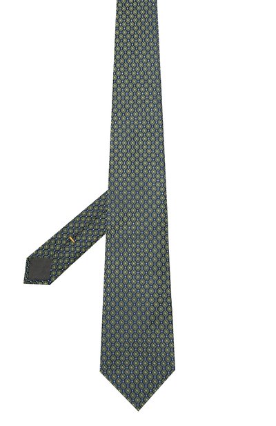Шелковый галстук CANALI хаки цвета по цене 12700 руб., арт. 18/HJ03076, фото 2 Шелковый галстук CANALI, арт. 18/HJ03076, фото 2