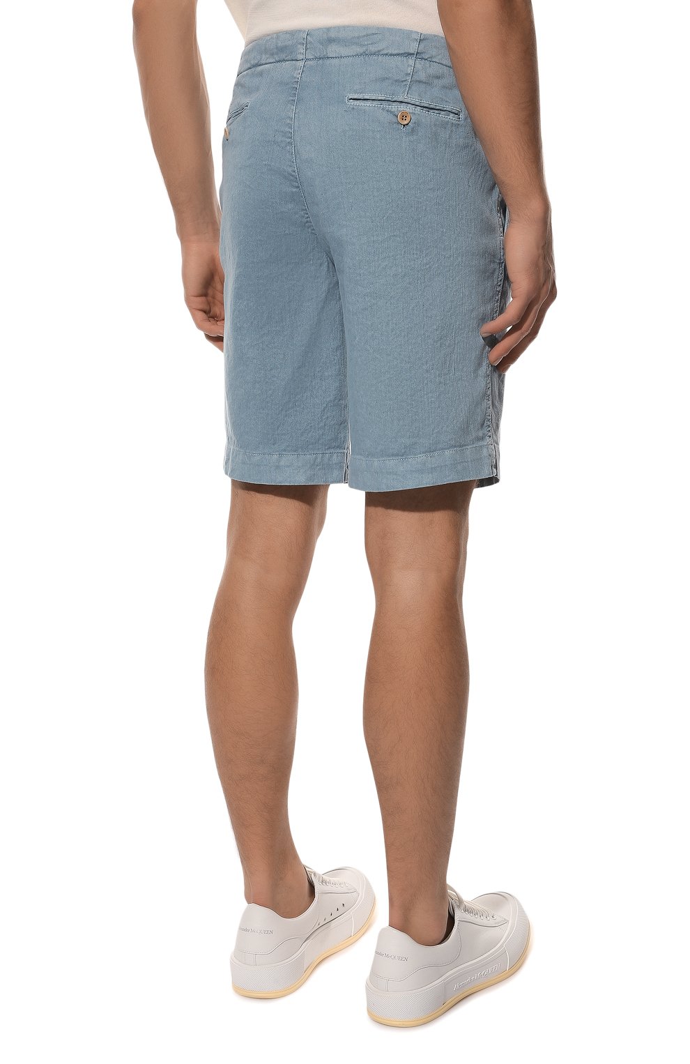 Шорты изо льна и хлопка LORO PIANA, арт. FAM1895, фото 4