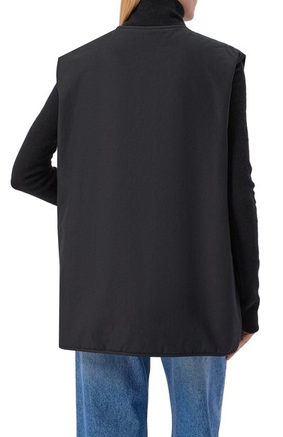 Хлопковый жилет JIL SANDER черного цвета по цене 212500 руб., арт. J40FB0121/J45296, фото 4 Хлопковый жилет JIL SANDER, арт. J40FB0121/J45296, фото 4