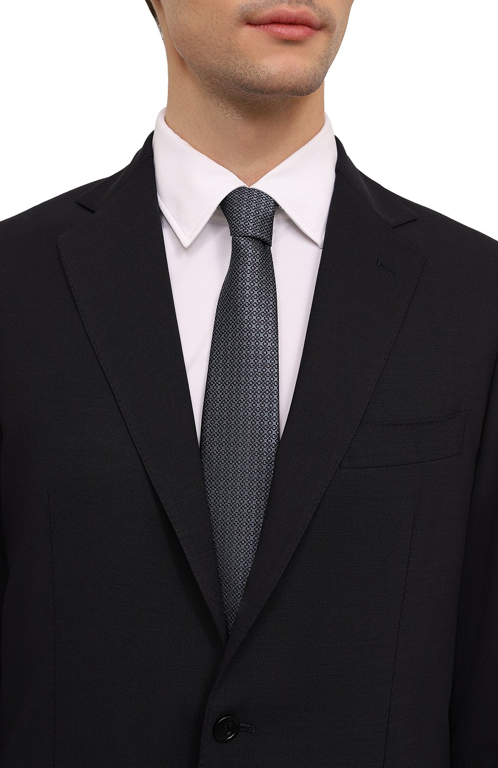 Шелковый галстук CANALI синего цвета по цене 16250 руб., арт. 18/HJ04076, фото 2 Шелковый галстук CANALI, арт. 18/HJ04076, фото 2