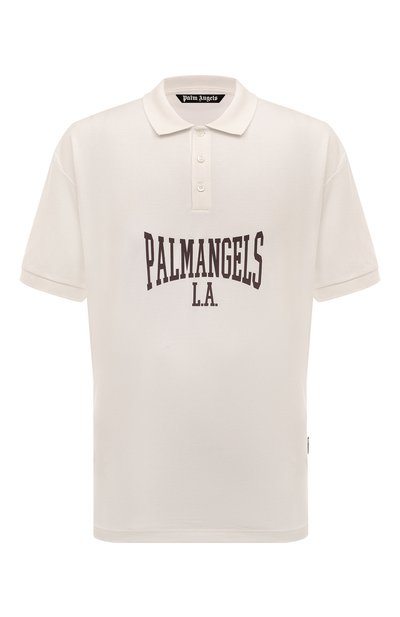 Мужское хлопковое поло PALM ANGELS, арт. PMGB012F24FAB001