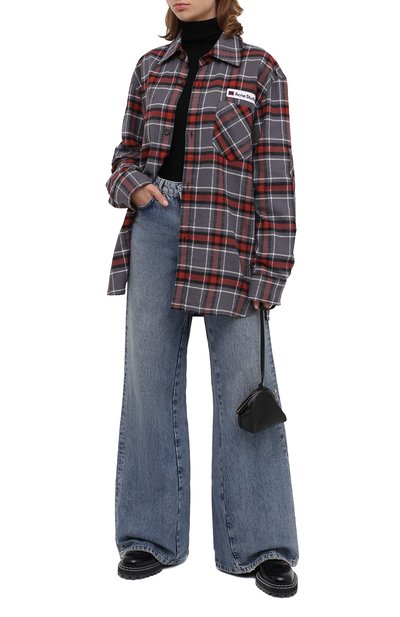 Хлопковая рубашка ACNE STUDIOS, арт. CB0023/W, фото 2