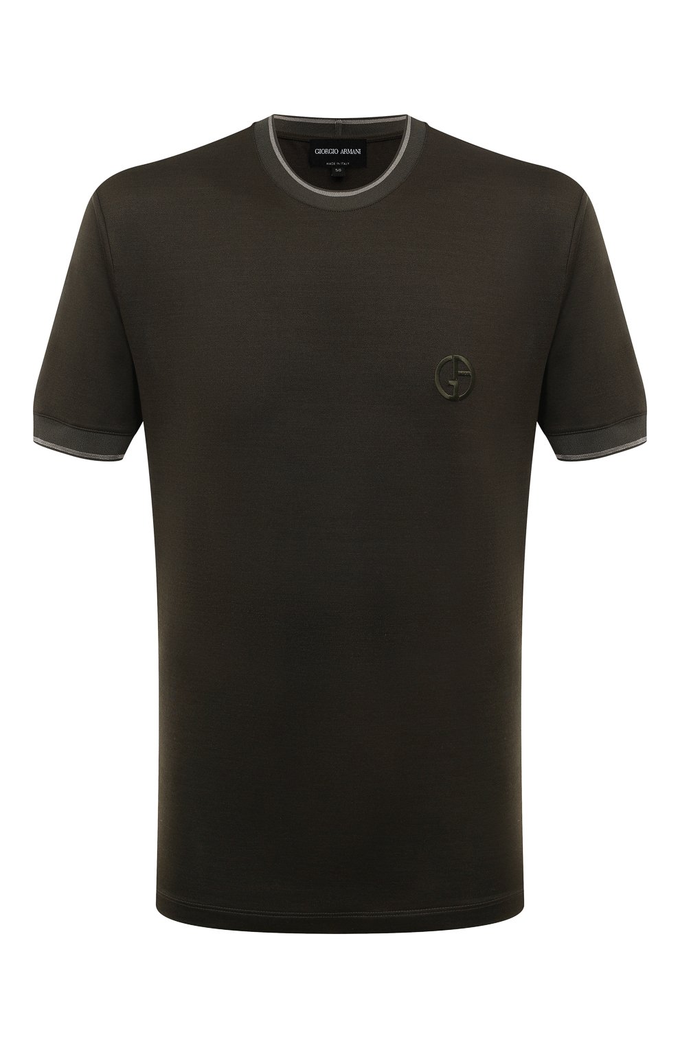 Футболка из хлопка и шелка GIORGIO ARMANI, арт. GM000238/TE11865, фото 1