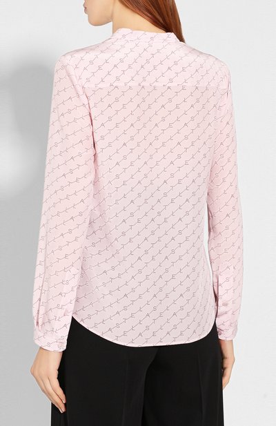 Шелковая блузка STELLA MCCARTNEY розового цвета по цене 59150 руб., арт. 531885/SNA13, фото 4 Шелковая блузка STELLA MCCARTNEY, арт. 531885/SNA13, фото 4
