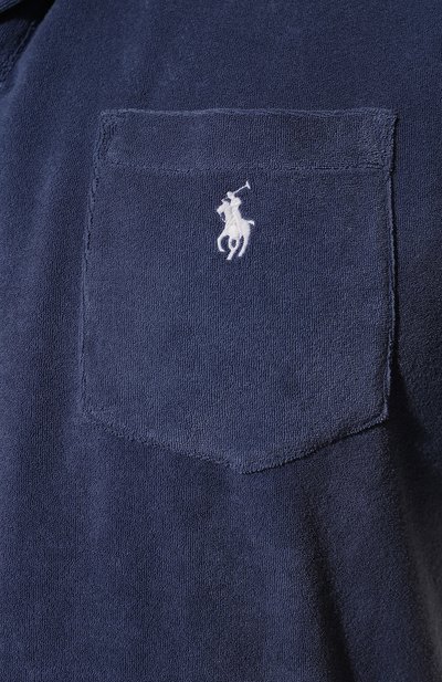 Хлопковое поло POLO RALPH LAUREN синего цвета по цене 16250 руб., арт. 711835786/PRL BS, фото 5 Хлопковое поло POLO RALPH LAUREN, арт. 711835786/PRL BS, фото 5