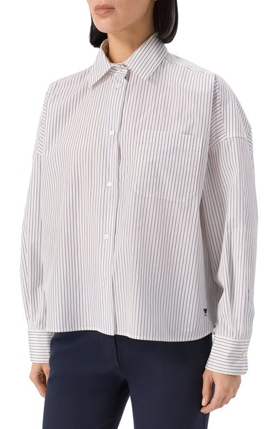 Хлопковая рубашка WEEKEND MAX MARA, арт. AURE0, фото 3