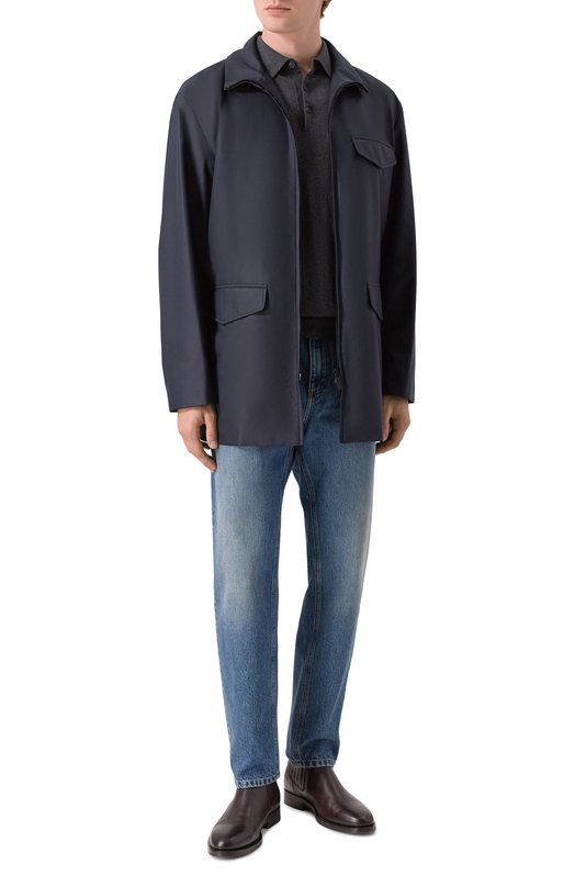 Шелковая куртка Giorgio Armani GM003080/TE20104 Синий  GM003080/TE20104 Фото 2