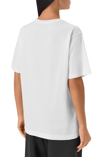 Хлопковая футболка DOLCE & GABBANA белого цвета по цене 52150 руб., арт. F8W64Z/GDDYD, фото 4 Хлопковая футболка DOLCE & GABBANA, арт. F8W64Z/GDDYD, фото 4