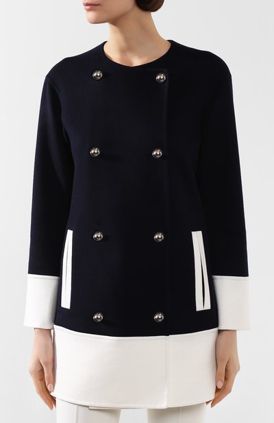 Кашемировое пальто KITON темно-синего цвета по цене 574500 руб., арт. D49623DK05I38, фото 3 Кашемировое пальто KITON, арт. D49623DK05I38, фото 3