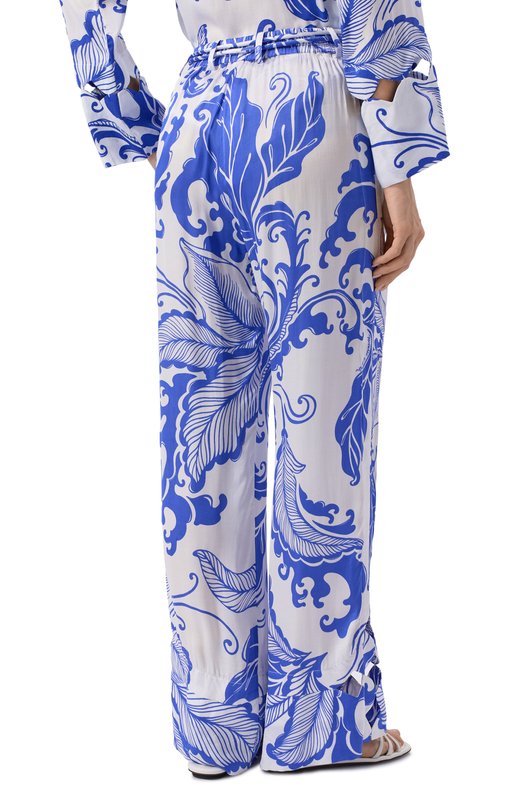 Брюки из вискозы Poupette St Barth WPFR26QVSRWE Синий  WPFR26QVSRWE Фото 4