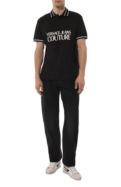 Хлопковое поло VERSACE JEANS COUTURE, арт. 74GAGT03/CJ010, фото 2