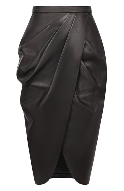Женская кожаная юбка BALMAIN, арт. SK000000/0005