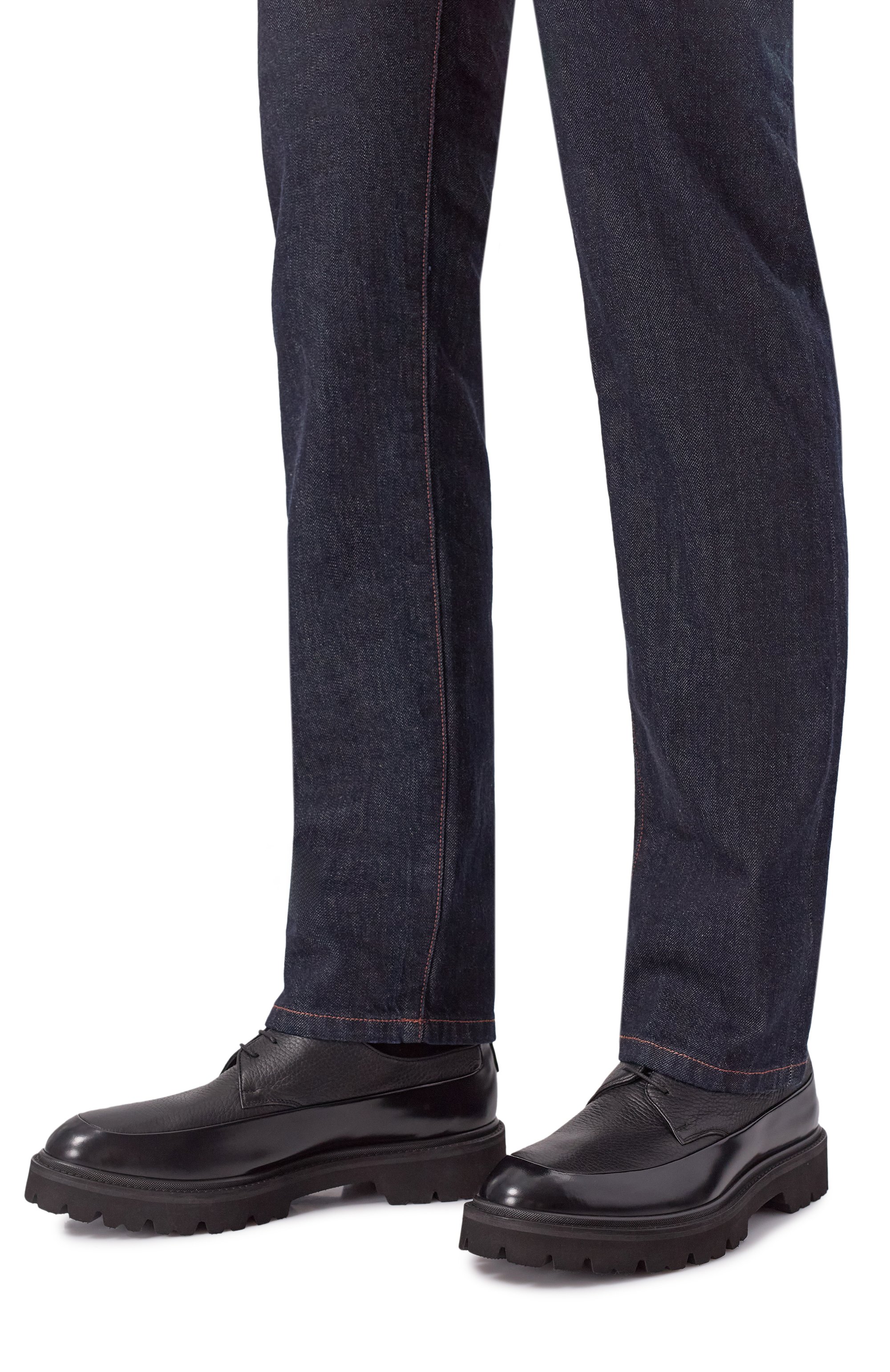 Кожаные дерби KITON, арт. USSA394N0131802, фото 3