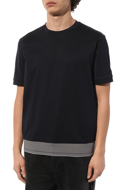 Хлопковая футболка GIORGIO ARMANI, арт. 3DSM52/SJFBZ, фото 3