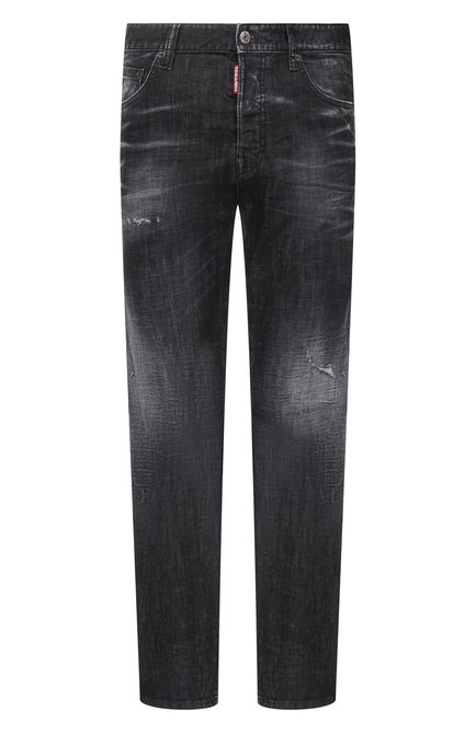 Мужские джинсы 642 DSQUARED2 темно-серого цвета, арт. S74LB1725/S30357 | Фото 1 (Материал внешний: Хлопок; Автоматизация ТО: Проставлено; Автоматизация состава: Проста�влено; Длина (брюки, джинсы): Стандартные)