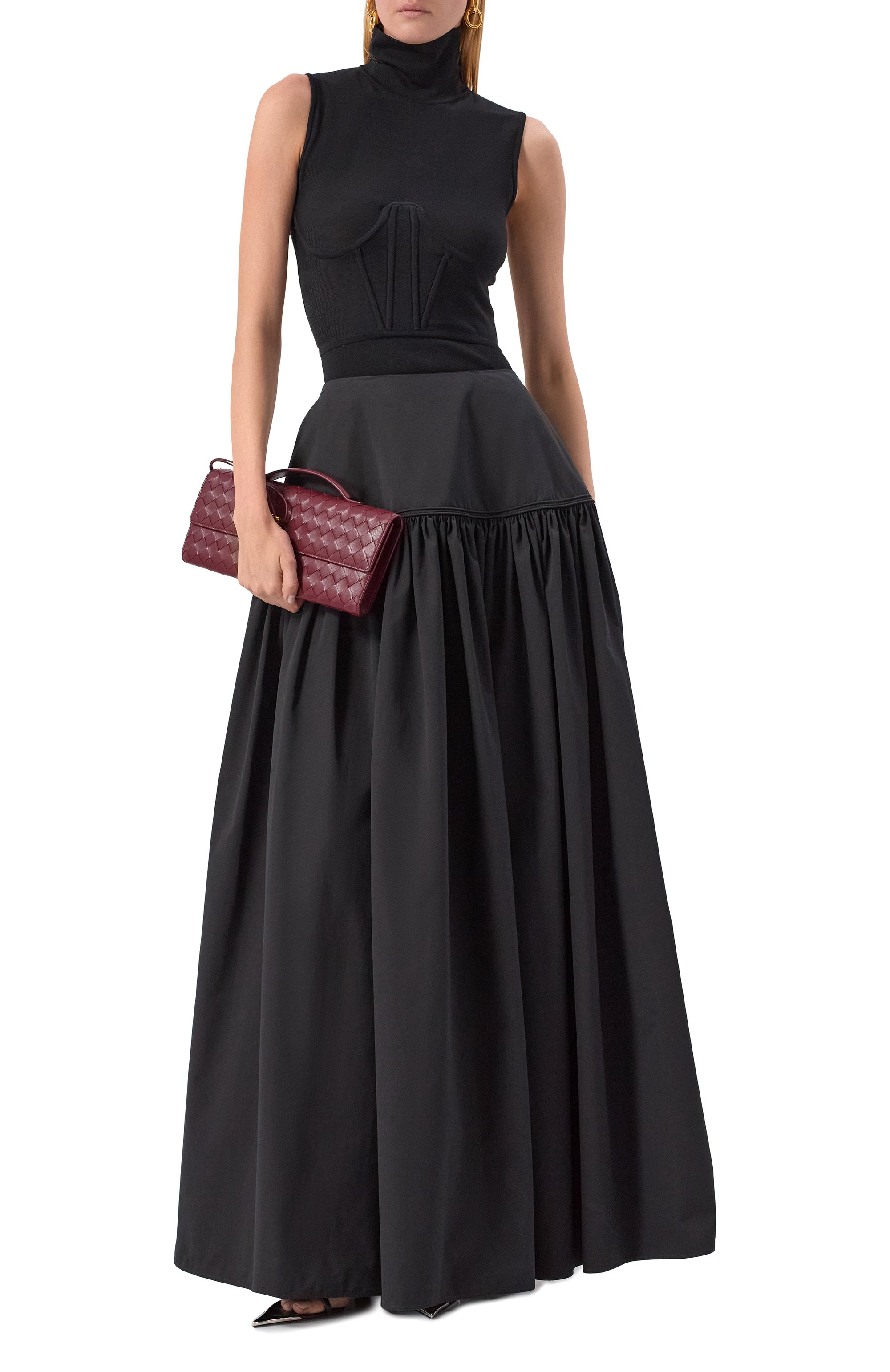 Хлопковая юбка ALAIA, арт. AA9J2336T611B, фото 2