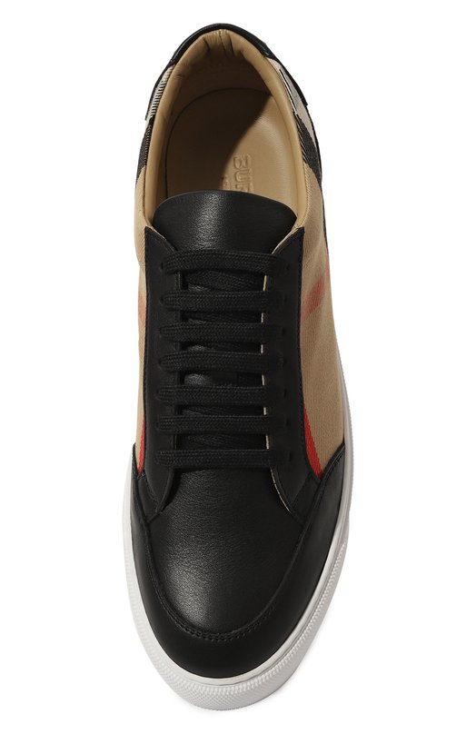 Комбинированные кеды New Salmond Burberry 8057508 Чёрный  8057508 Фото 6