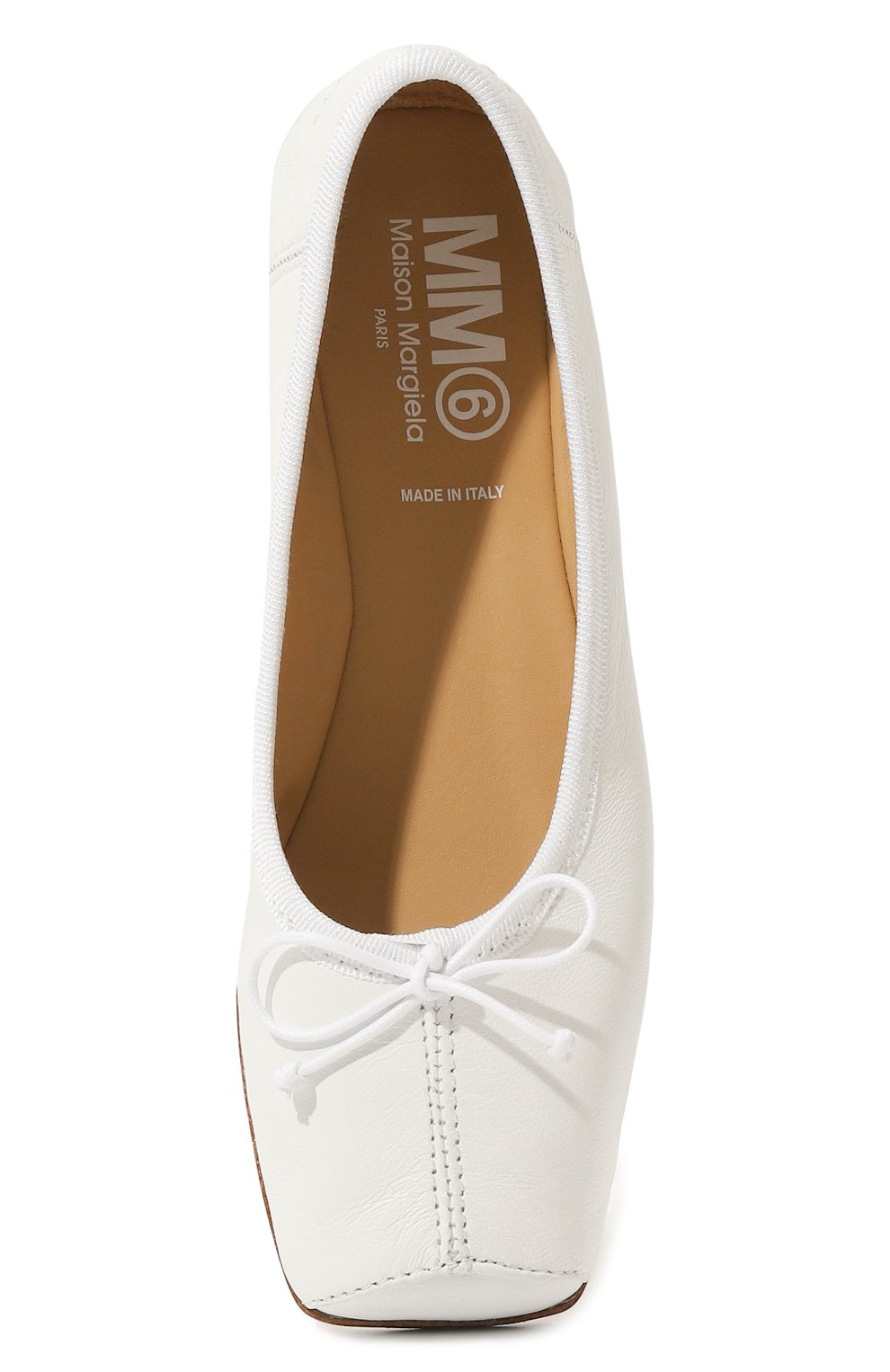 Кожаные балетки MM6, арт. 77549/VAR01/28-35, фото 4
