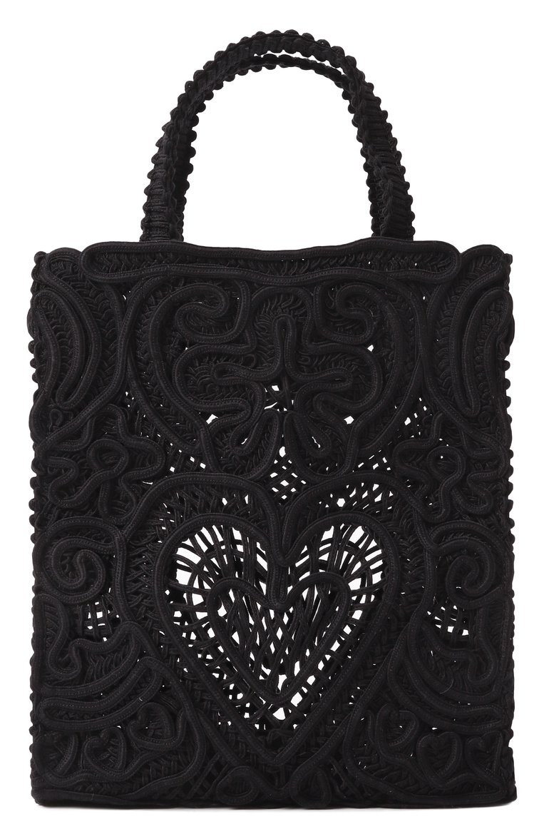 Женская сумка beatrice DOLCE & GABBANA черного цвета, арт. BB6926/AW717 | Фото 6 (Размер: small; Материал: Текстиль)