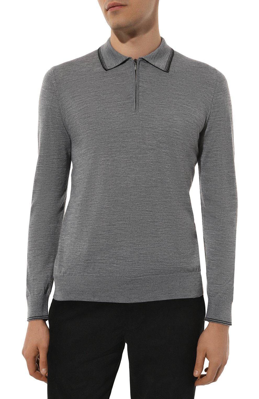Поло из шерсти и шелка ZILLI, арт. KZP001M0230VSPN00, фото 3