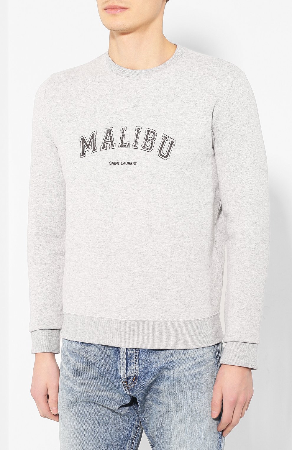 Хлопковый свитшот SAINT LAURENT, арт. 612043/YBPZ2, фото 3