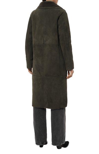 Дубленка из овчины TEGIN хаки цвета по цене 380000 руб., арт. 2125-С49, фото 4 Дубленка из овчины TEGIN, арт. 2125-С49, фото 4