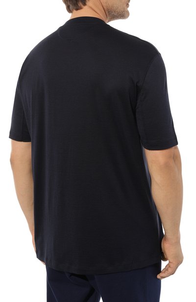 Футболка из шелка и хлопка BRUNELLO CUCINELLI, арт. MTB371308, фото 4