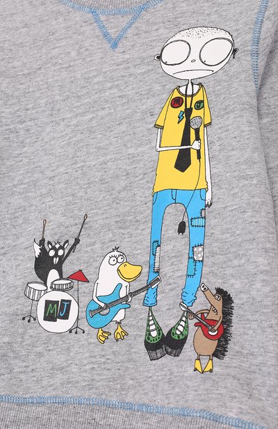 Хлопковый свитшот с принтом MARC JACOBS (THE), арт. W25314/6A-12A, фото 3