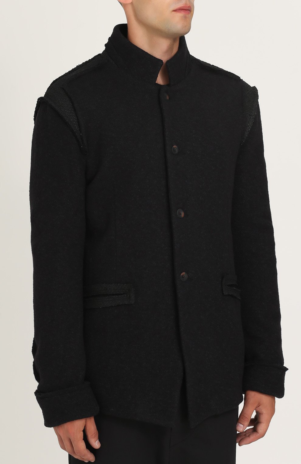 Однобортный пиджак из смеси хлопка и шерсти с воротником-стойкой LOST&FOUND, арт. M21.577.274, фото 3