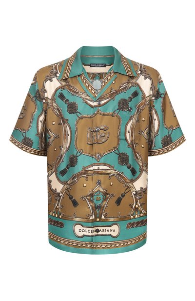 Мужская шелковая рубашка DOLCE & GABBANA, арт. G5JH9T/HI12C