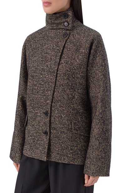 Полупальто из шерсти и вискозы KITON, арт. D62507K0513I, фото 3