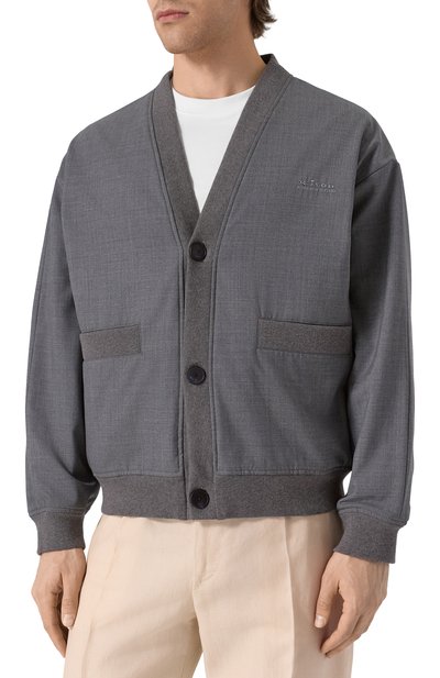 Шерстяной бомбер KITON, арт. UGK091K0752F02, фото 3