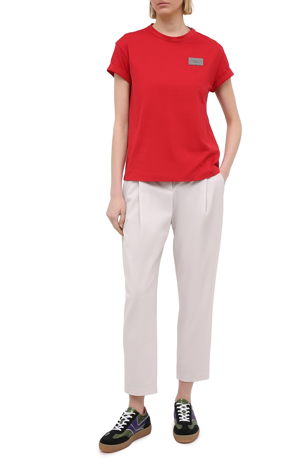 Хлопковая футболка BRUNELLO CUCINELLI, арт. M0A45DG830, фото 2