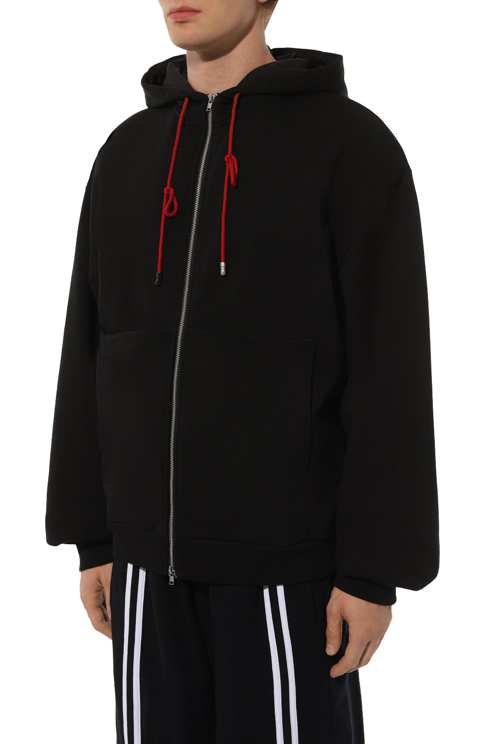 Хлопковая толстовка WHO_AM, арт. MZ1-P241-BLK/F, фото 3