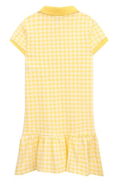 Хлопковое платье POLO RALPH LAUREN желтого цвета по цене 11200 руб., арт. 312868759, фото 2 Хлопковое платье POLO RALPH LAUREN, арт. 312868759, фото 2