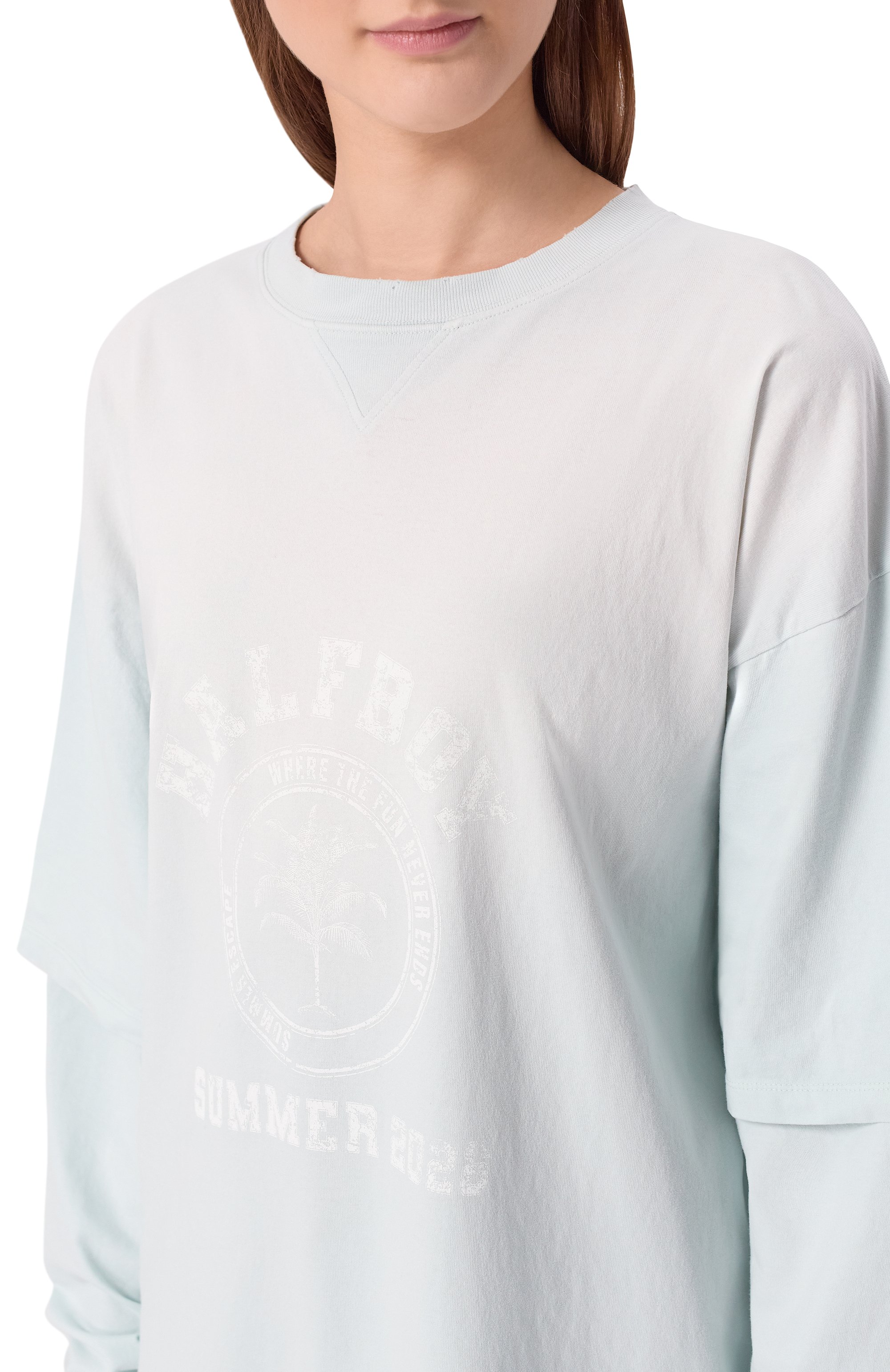 Хлопковый лонгслив HALFBOY, арт. HS261WD001 JS003/VINTAGE DRESS, фото 5