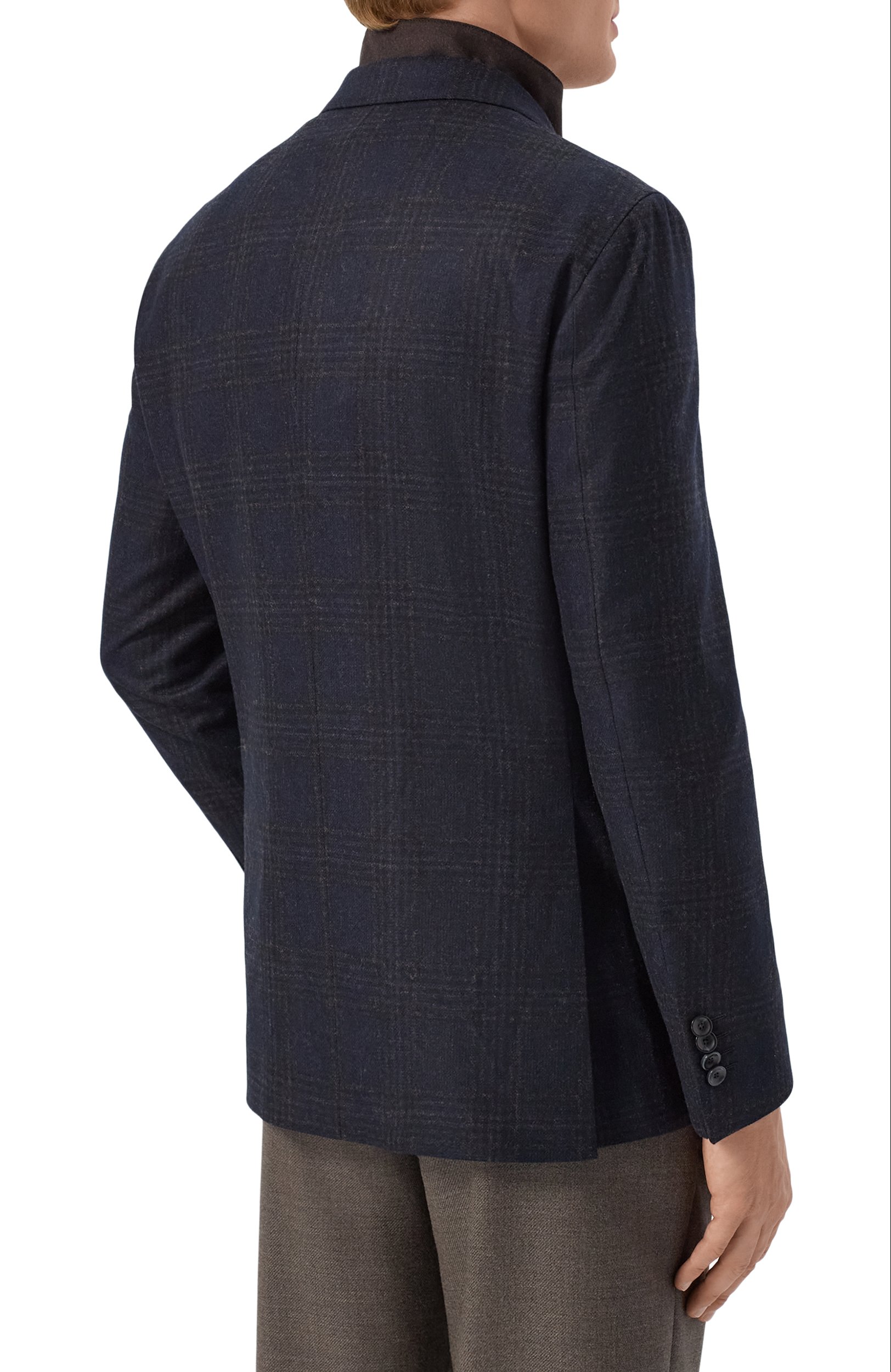 Шерстяной пиджак SARTORIA LATORRE темно-синего цвета по цене 127000 руб., арт. EF7P/QK0464, фото 4 Шерстяной пиджак SARTORIA LATORRE, арт. EF7P/QK0464, фото 4