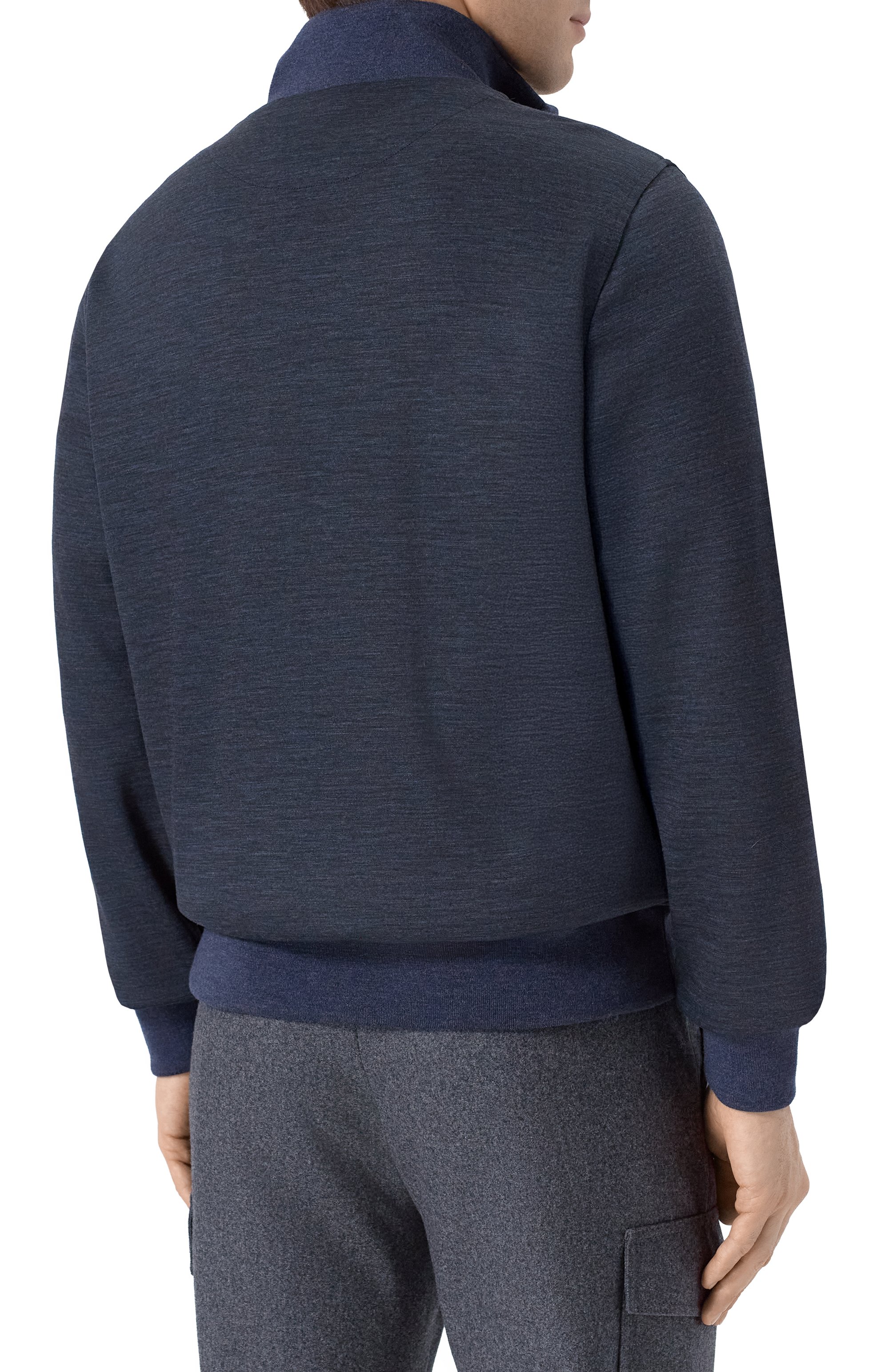 Шерстяная толстовка MVST темно-синего цвета по цене 152000 руб., арт. 13M468.VP00.MUST., фото 4 Шерстяная толстовка MVST, арт. 13M468.VP00.MUST., фото 4