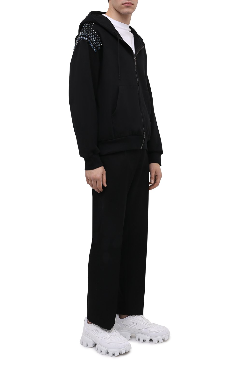 Хлопковая толстовка PRADA, арт. UJL203-1ZYW-F0002-212, фото 2