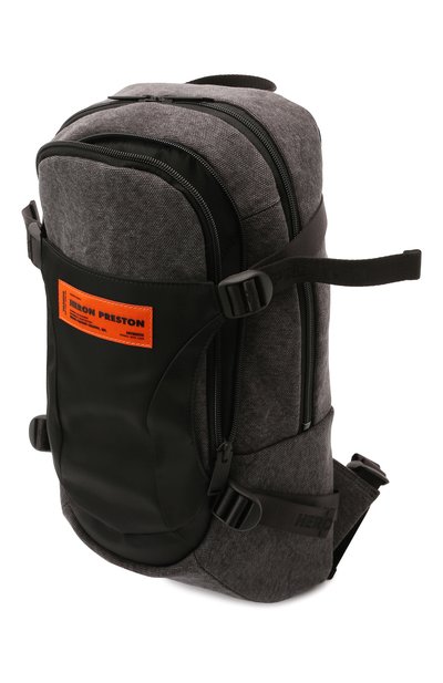Текстильный рюкзак HERON PRESTON серого цвета по цене 64800 руб., арт. HMNB016S22FAB0011000, фото 5 Текстильный рюкзак HERON PRESTON, арт. HMNB016S22FAB0011000, фото 5